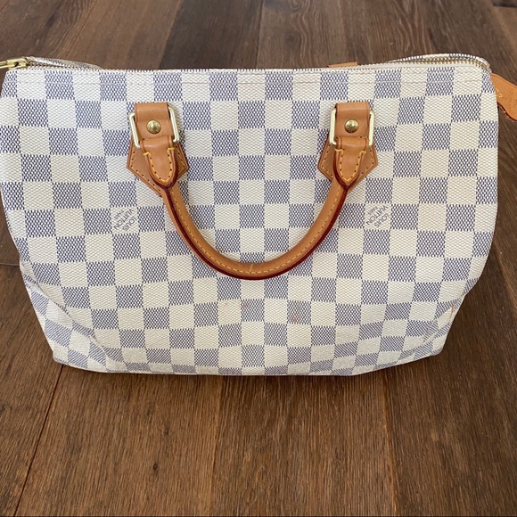 SOLD**Louis Vuitton Speedy 30 Damier Azur - Picture 2 of 8
